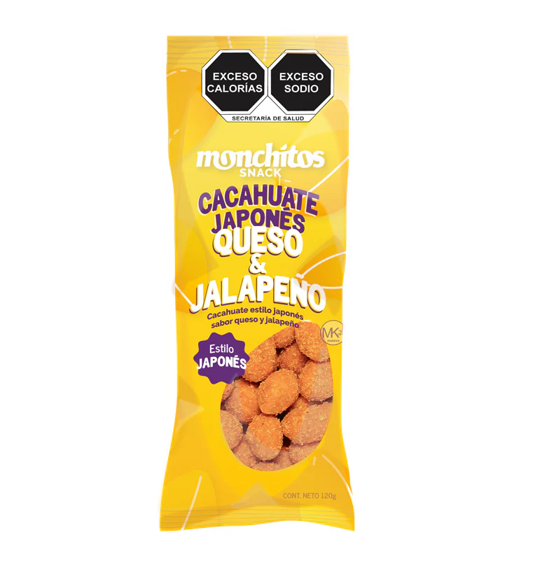 Cacahuate Japonés Queso Jalapeño (120 grs. - 12 pz.) - Image 2